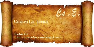 Csepela Emma névjegykártya